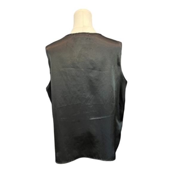 โจ EUC NOTATIONS Black Silky Basic Tank Top | Womenโs Sz 1X - Picture 5 of 7